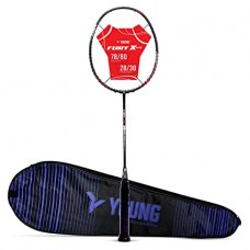 Young Badminton Racket Fury X Lite (Unstrung)  + Full Cover	N.Green, Black