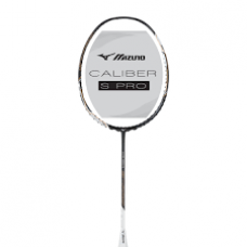 MIZUNO Badminton Racket  CALIBER S-PRO W/ FULL COVER 4U5	BLK/WHT/FOIL ORG