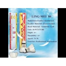 Ling Mei 80 Plus Feather Shuttlecock 