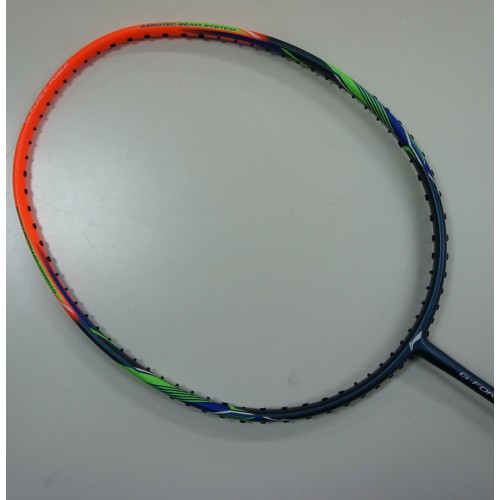 Li-Ning Badminton Racket G-Force 1800i + Navy Orange green
